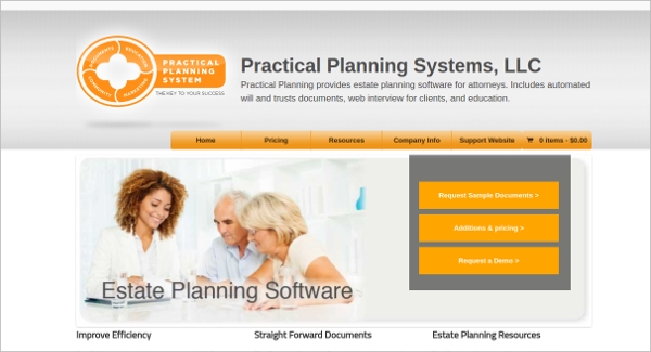 Estate planning drafting software
